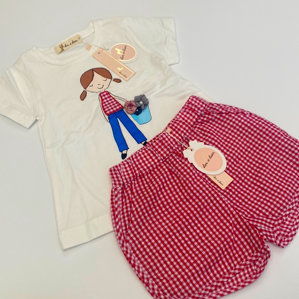 2t and 3t short set brand new summer outfit
